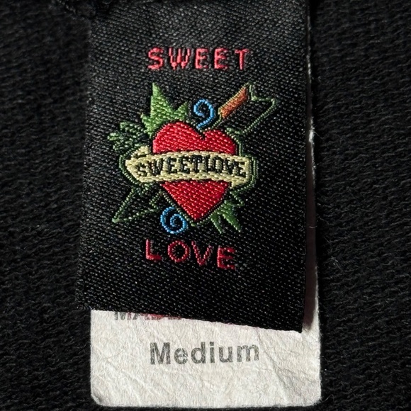 Medium Sweet Love Cotton Lightweight Full-Zip Hoodie – Skeleton Graphic Design - Picture 9 of 13